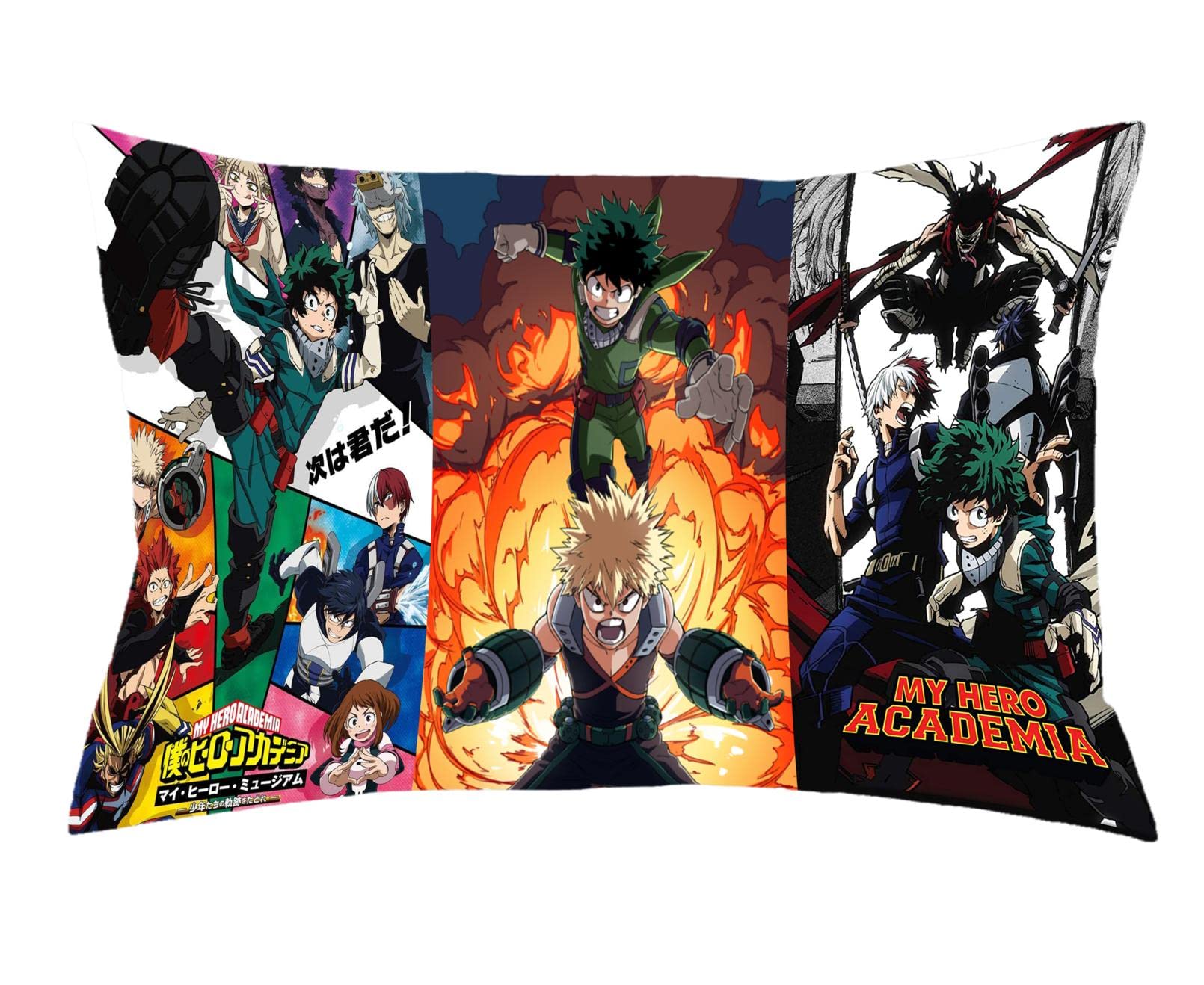 Anime Pillowcase Queen Size - Soft Double Sided Pillow Cover with Hidden Zipper (20