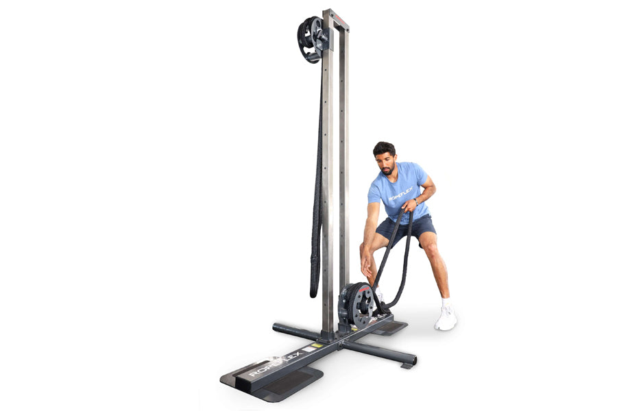 Ropeflex RX1500 Upright Rope Trainer - Professional Home Gym Equipment for Full Body Workout | Perfect for Cardio, Strength Training & CrossFit | Summer Sale with Extra 6% Off
