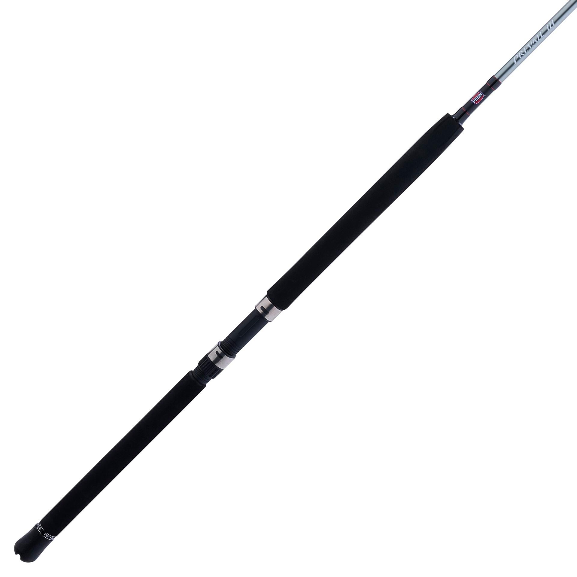 Prevail III Conventional Boat Fishing Rod - Saltwater & Freshwater Trolling Rod for Offshore & Inshore Fishing - Heavy Duty Boat Fishing Rod for Tuna, Marlin, and Big Game Fish