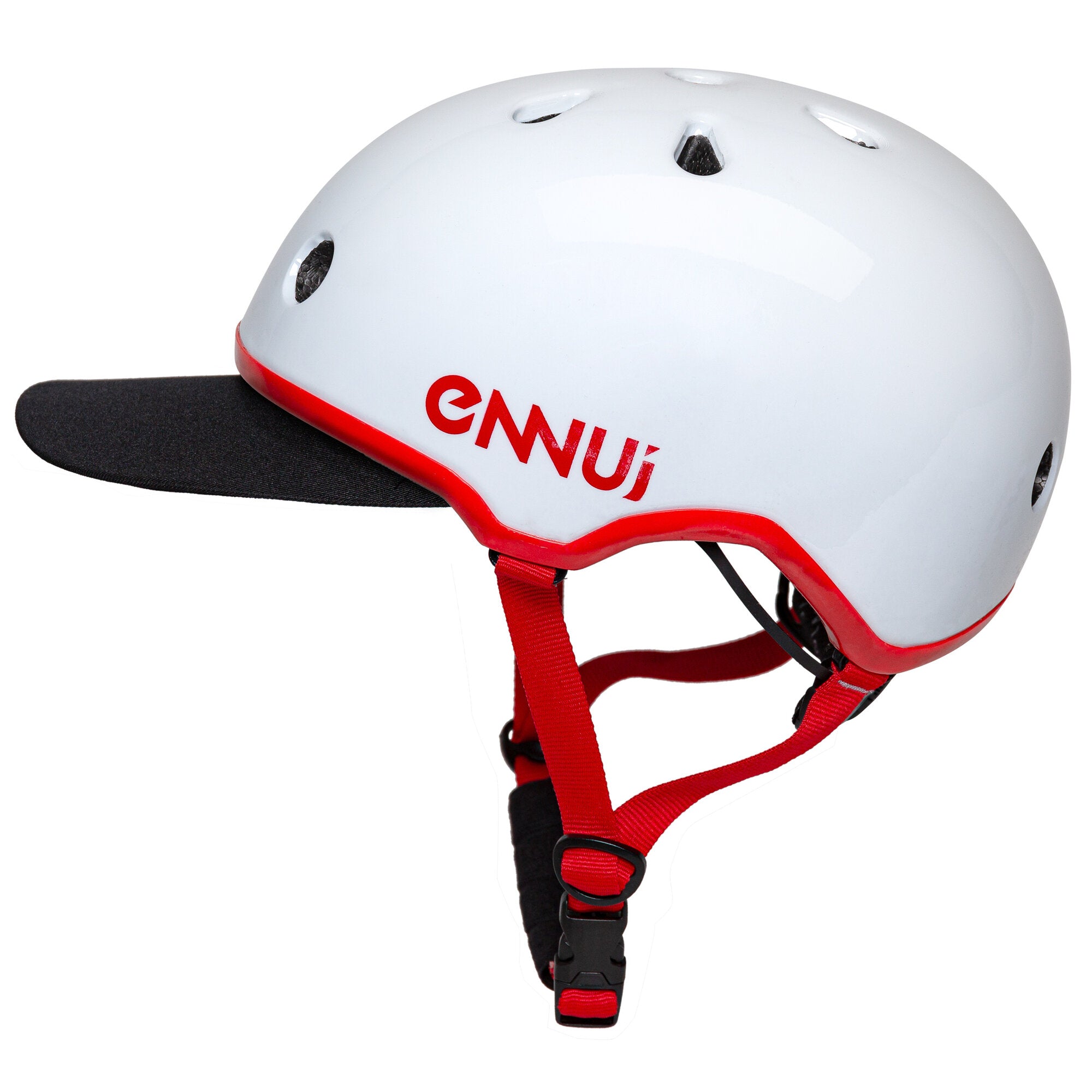Premium White & Red Shiny Baseball Cap with Removable Visor - Stylish Adjustable Hat for Men & Women - Perfect for Sports, Outdoor Activities & Fashion Accessories