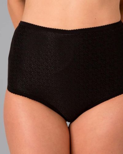 CUI Women's High Waist Cotton Ostomy Underwear - Comfortable Full Brief for Post-Surgery Recovery (1-Pack, Black, Size 12) - Ideal for Colostomy & Ileostomy Patients