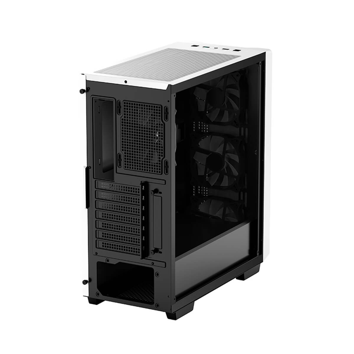 Deepcool CC560 V2 Mid Tower Computer Case - Tempered Glass Side Panel, White | Perfect for Gaming PC Builds & Home Office Setups