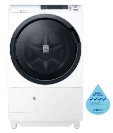 Hitachi BD SG100CJ 10kg Front Load Washer Dryer Combo - Energy Efficient Laundry Machine for Home & Apartment Use