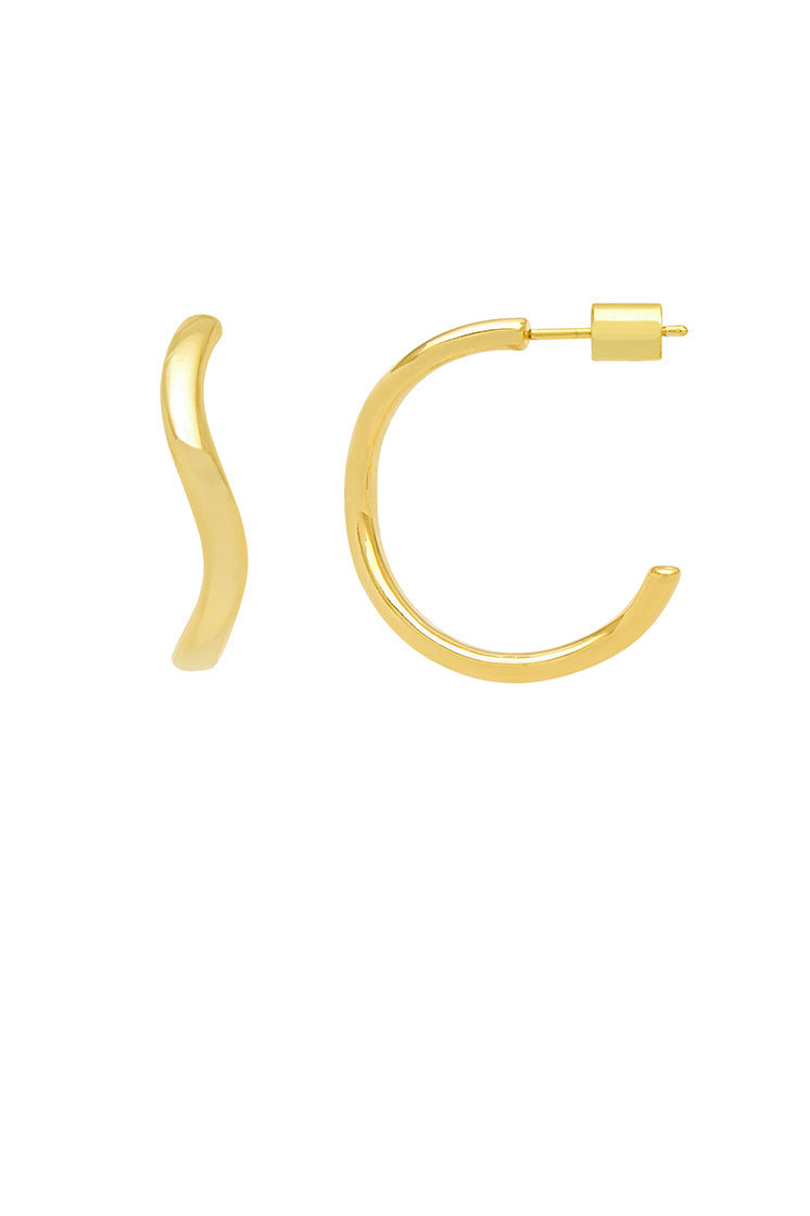 Gentle Wave Hoops - Lightweight & Stylish Earrings for Women | Perfect for Everyday Wear, Parties & Special Occasions