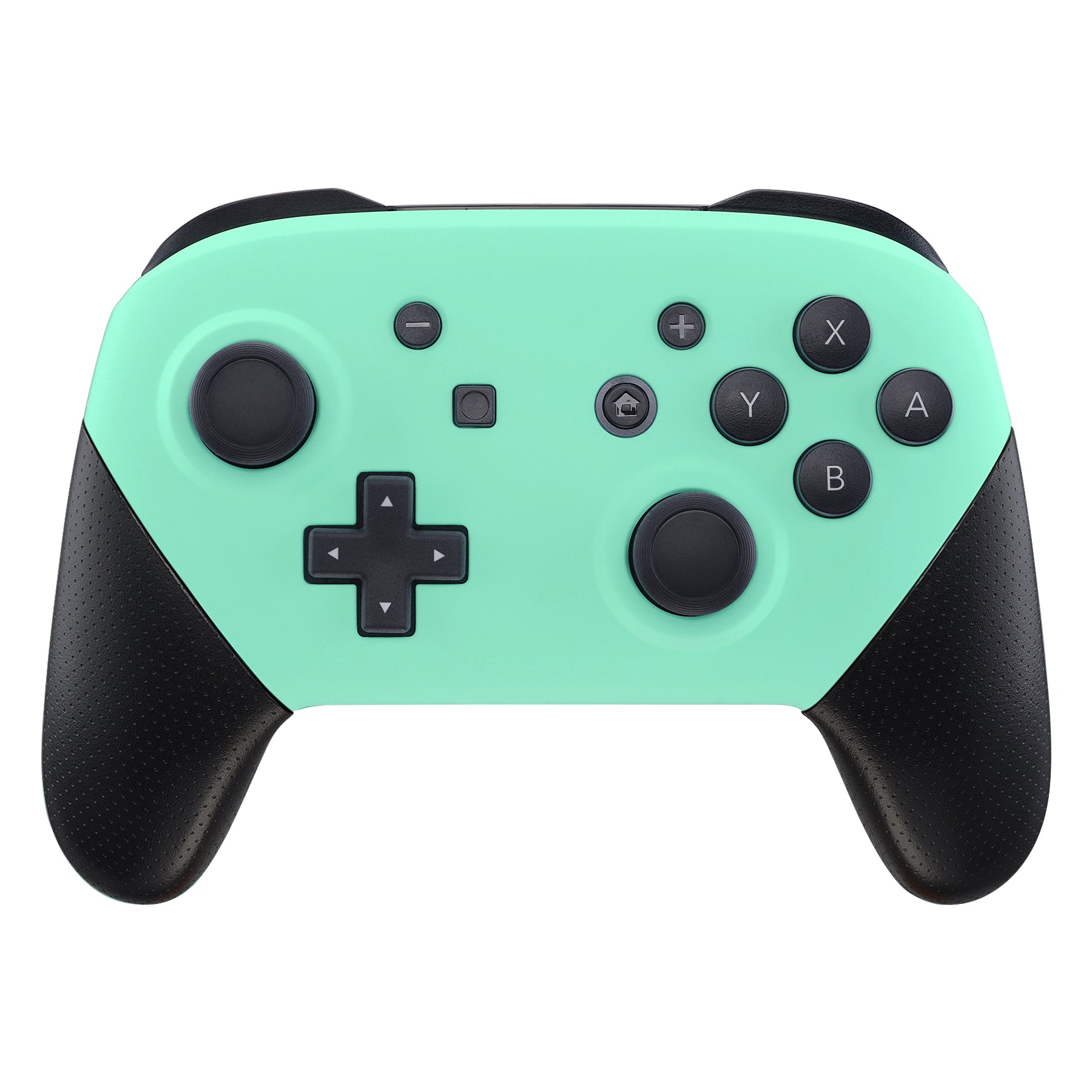 eXtremeRate Mint Green Replacement Faceplate & Backplate for Nintendo Switch Pro Controller - DIY Shell Housing Case (Controller Not Included) - Perfect for Custom Mods, Gaming Setup Upgrades & Switch Accessories Collection