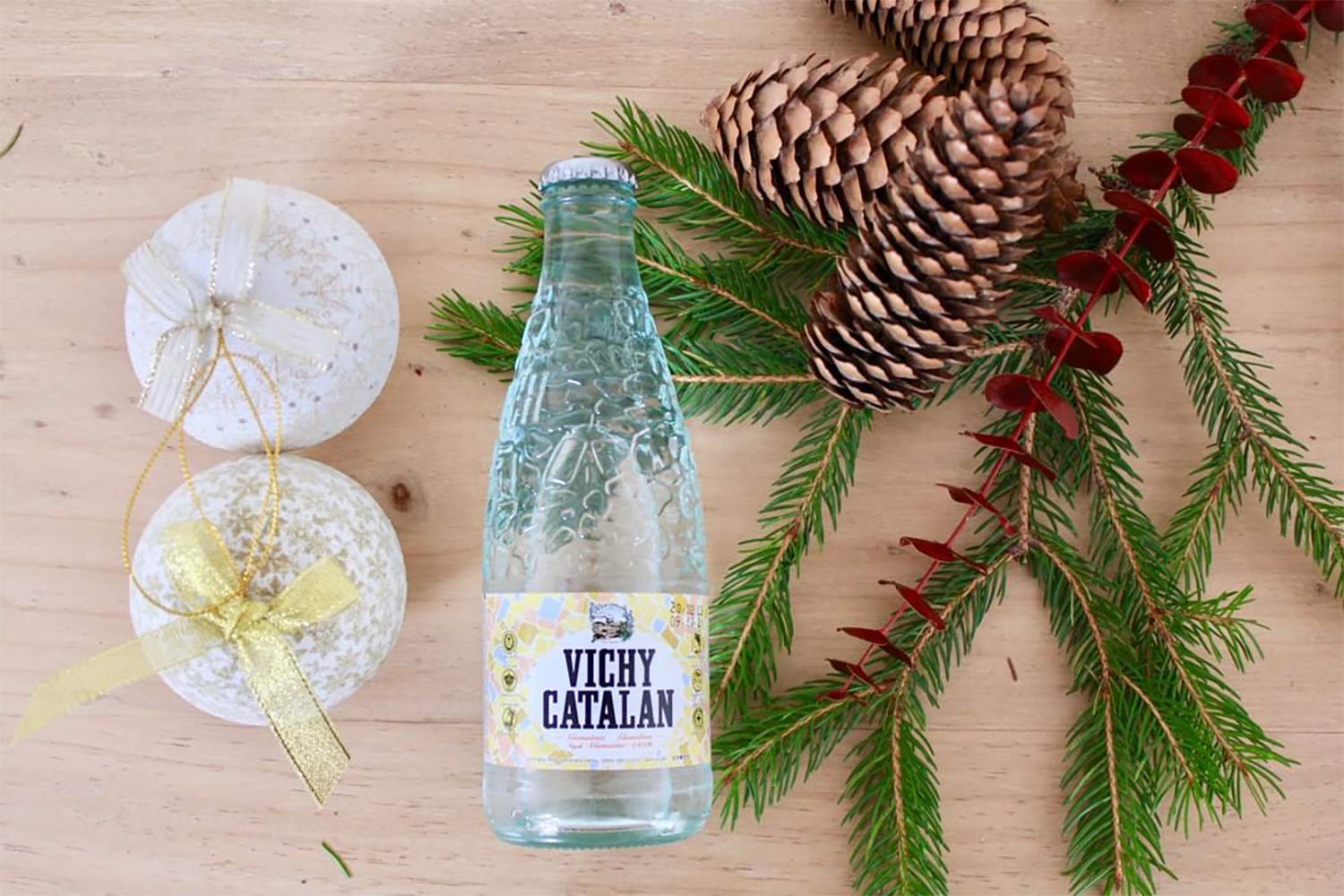 Vichy Catalan Sparkling Mineral Water - 12 Pack (1 Liter Glass Bottles) | Natural Carbonated Spring Water | Perfect for Hydration, Gourmet Meals & Special Occasions