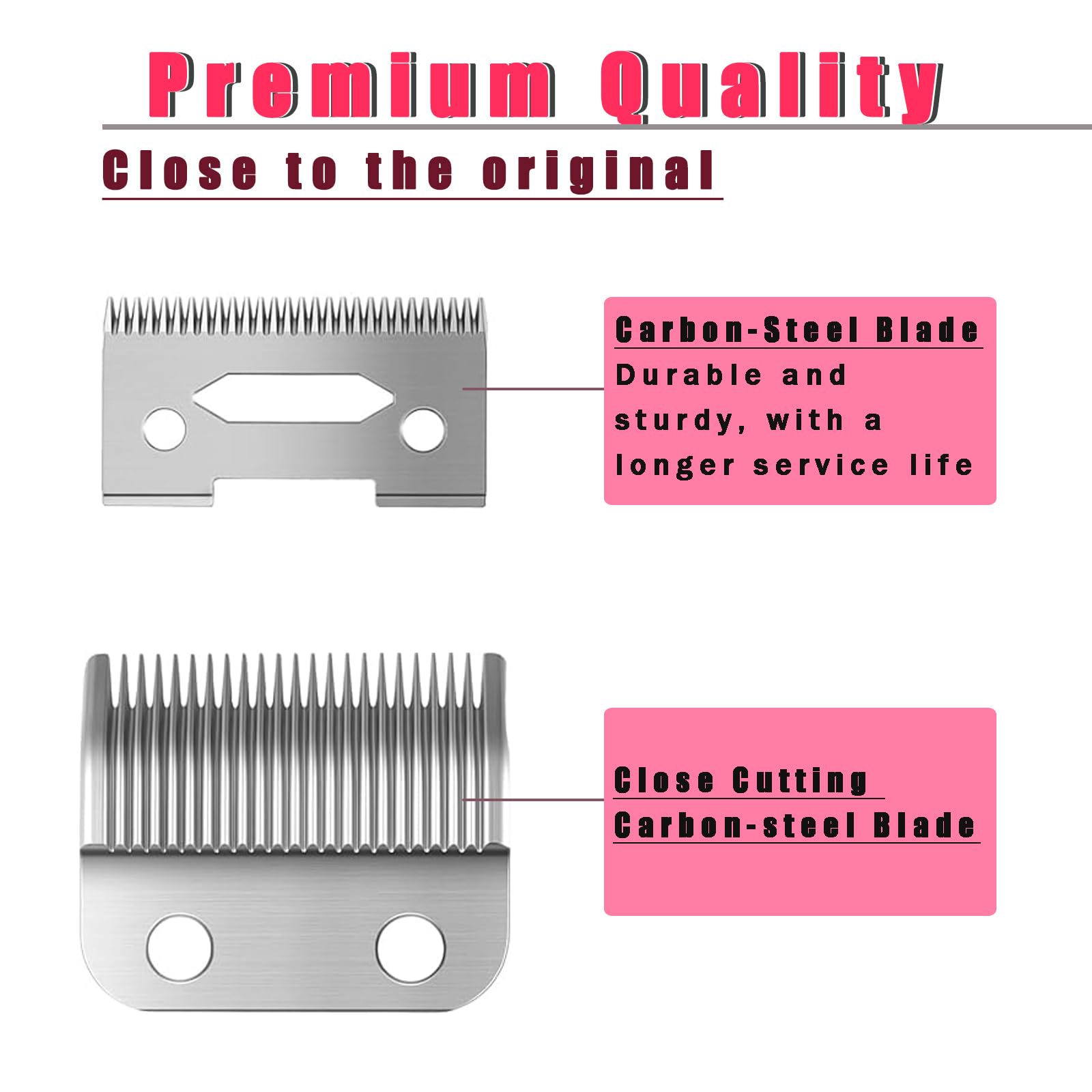 1 Pcs Wahl Clipper Replacement Blade - Compatible with Wahl 2 Hole Clipper Blades - Professional Hair Cutting & Grooming Tool for Barbers & Home Use