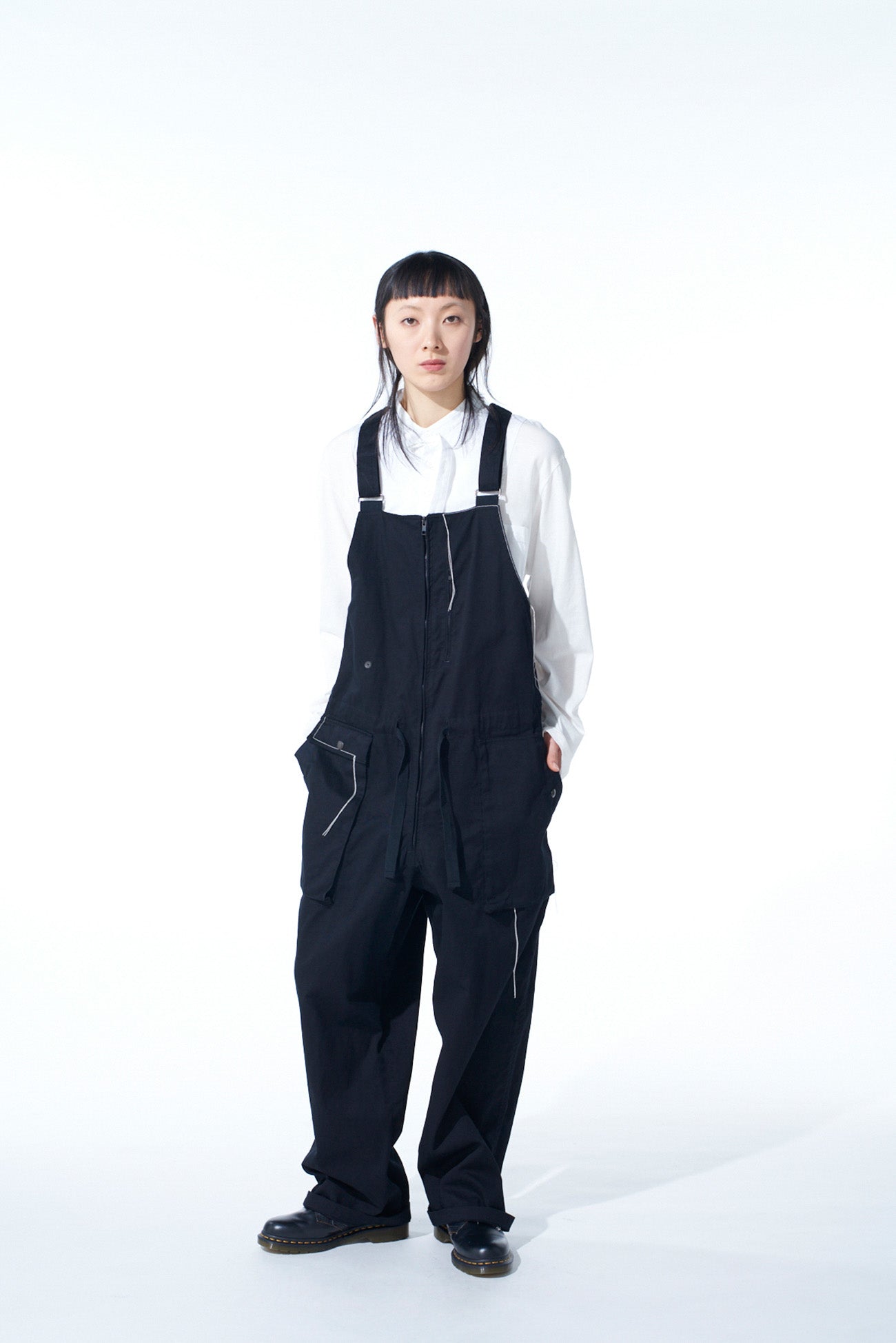 Stylish Cotton Twill Overalls with Color Stitching - Perfect for Casual Wear, Work & Outdoor Activities