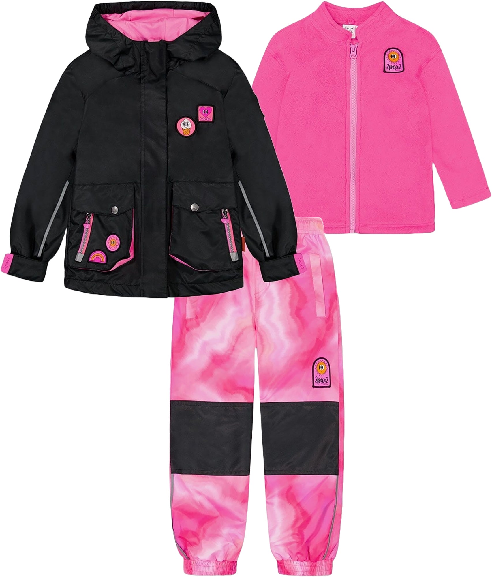 3 in 1 Girls Outfit Set - Cute Toddler Dress with Matching Headband & Leggings | Perfect for Birthday Parties, Photo Shoots & Special Occasions