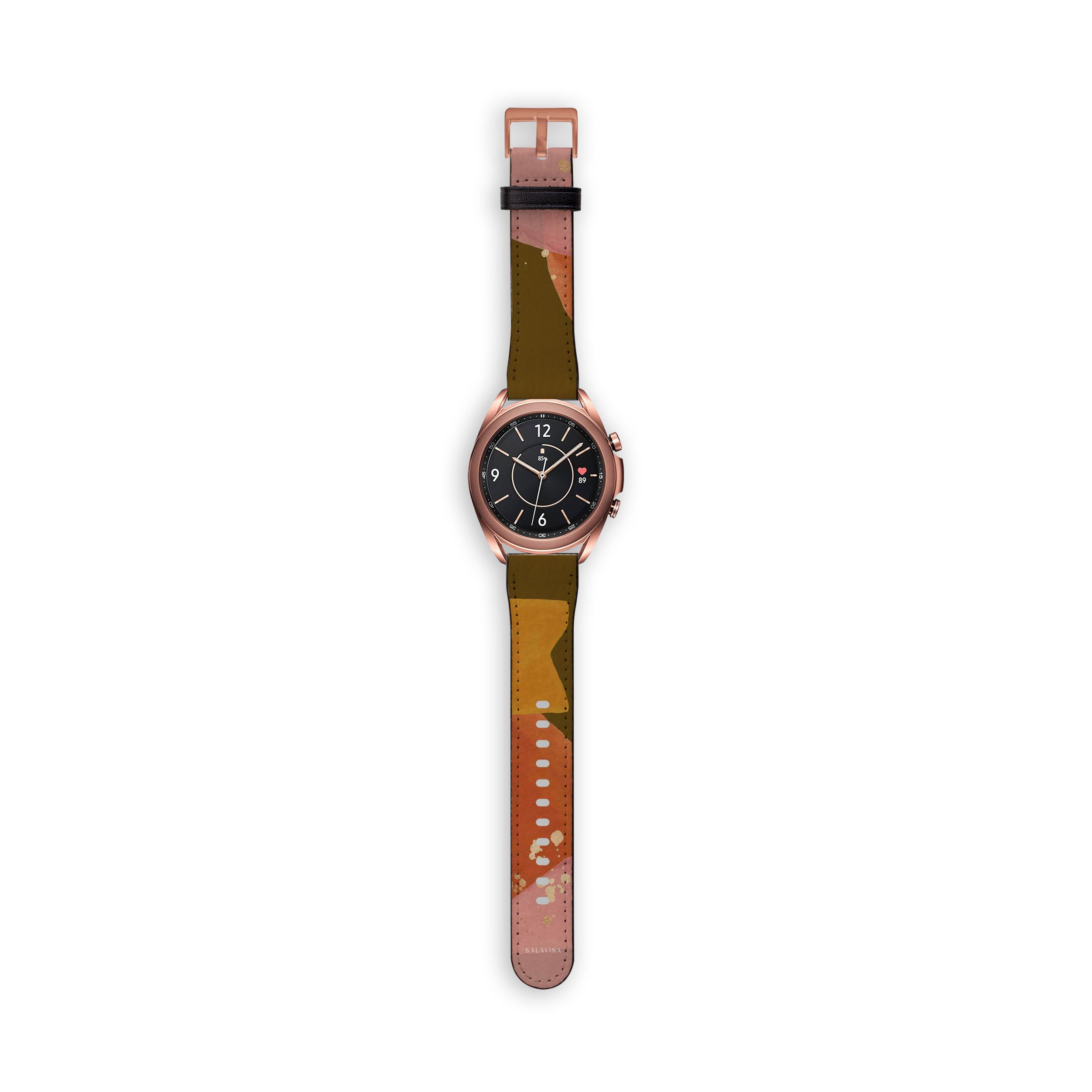 Olive Green Watercolor Galaxy Watch Band - Stylish & Durable Replacement Strap for Samsung Galaxy Watch - Perfect for Workouts, Casual Wear & Everyday Use
