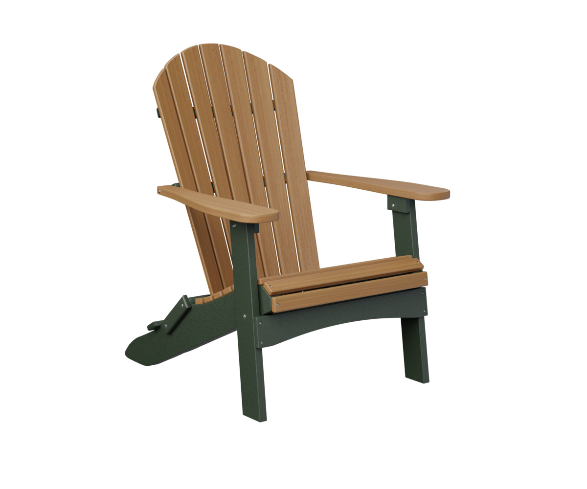 Natural Teak on Green