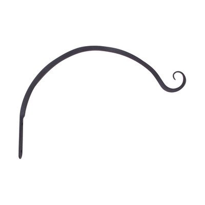 Panacea Black Wrought Iron 7-Inch Hanging Plant Hook - Perfect for Hanging Flower Pots, Baskets & Decorative Items in Garden, Patio or Indoor Spaces