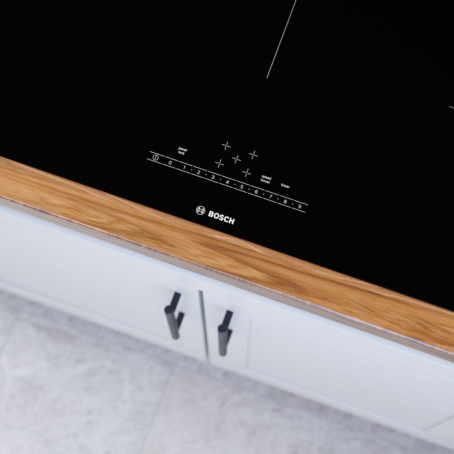 Bosch NIT5660UC 500 Series 36-Inch Black Induction Cooktop - Frameless Surface Mount Design for Modern Kitchens | Perfect for Home Chefs & Professional Cooking