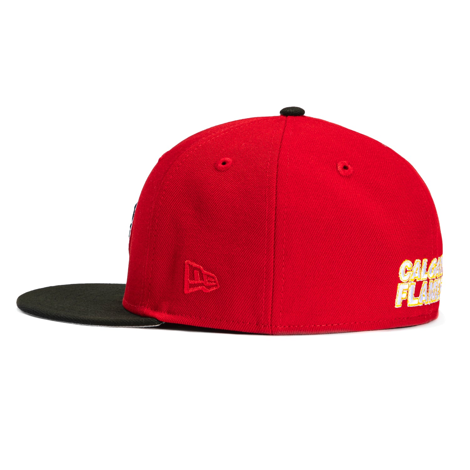 New Era 59Fifty Calgary Flames 30th Anniversary Patch Blastie Snapback Hat - Red & Black NHL Hockey Cap for Men & Women - Perfect for Games, Fan Gear & Streetwear Fashion