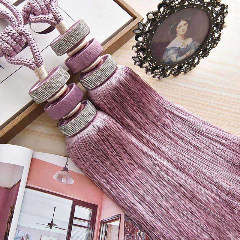Kara Disc Brush Curtain Tieback Holder - Elegant Window Drapery Hook for Home Decor - Perfect for Living Room, Bedroom & Wedding Decorations