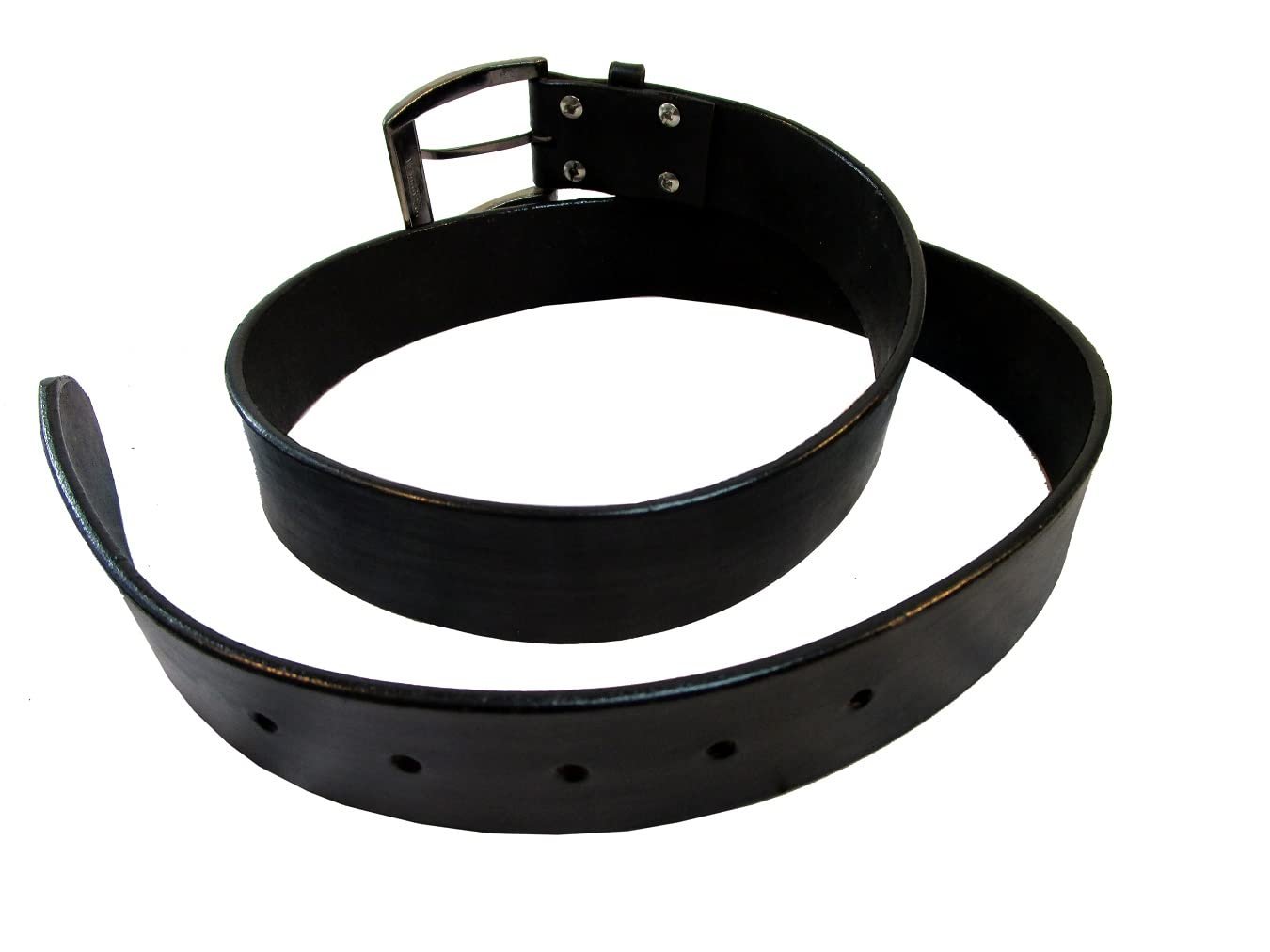 Western Cowboy & Cowgirl Leather Belts for Men & Women - Black Genuine Leather Work Belt for Jeans, Pants & Trousers | Perfect for Ranch Work, Rodeo & Western Fashion