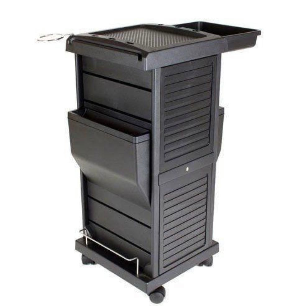 Claire Lockable Salon Trolley Cart - Professional Mobile Storage for Hair & Beauty Tools - Perfect for Salon, Spa, and Home Use