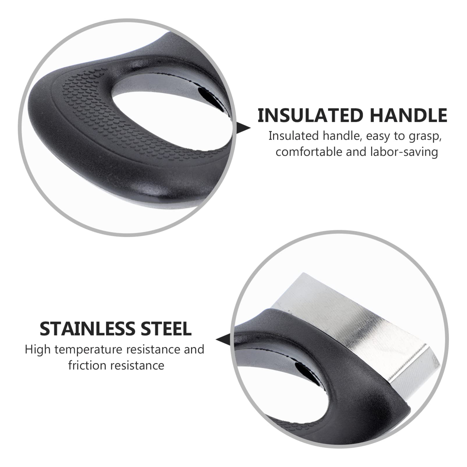 4-Piece Stainless Steel Replacement Pot Handles for Pressure Cooker, Steamer & Sauce Pot - Durable Metal Side Handles & Ears for Soup Pots & Cookware Accessories - Perfect for Home Kitchen, Camping & Outdoor Cooking