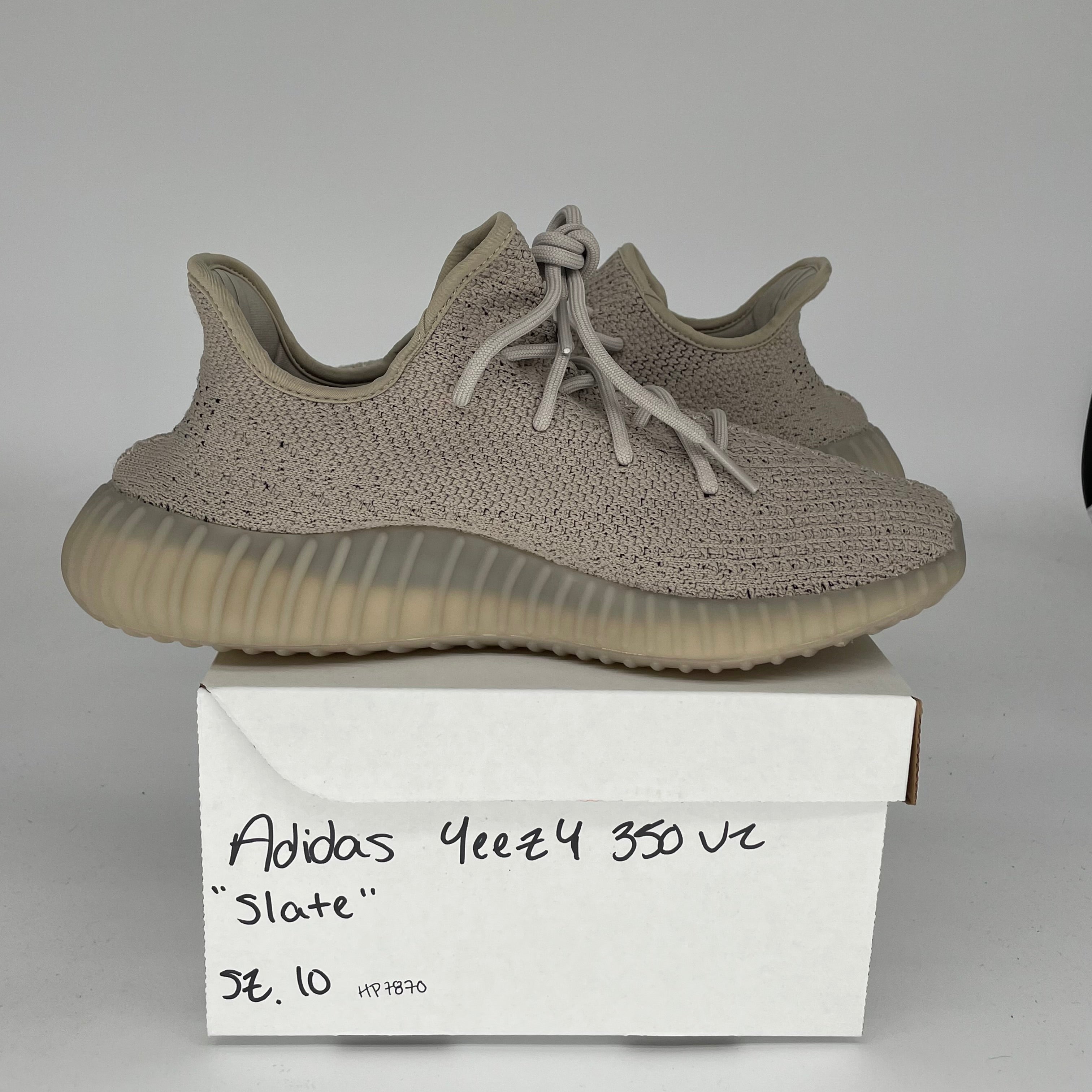 Adidas Yeezy Boost 350 V2 Slate Sneakers - Men's Size 10 (HP7870) | Comfortable Running Shoes for Casual Wear & Gym Workouts