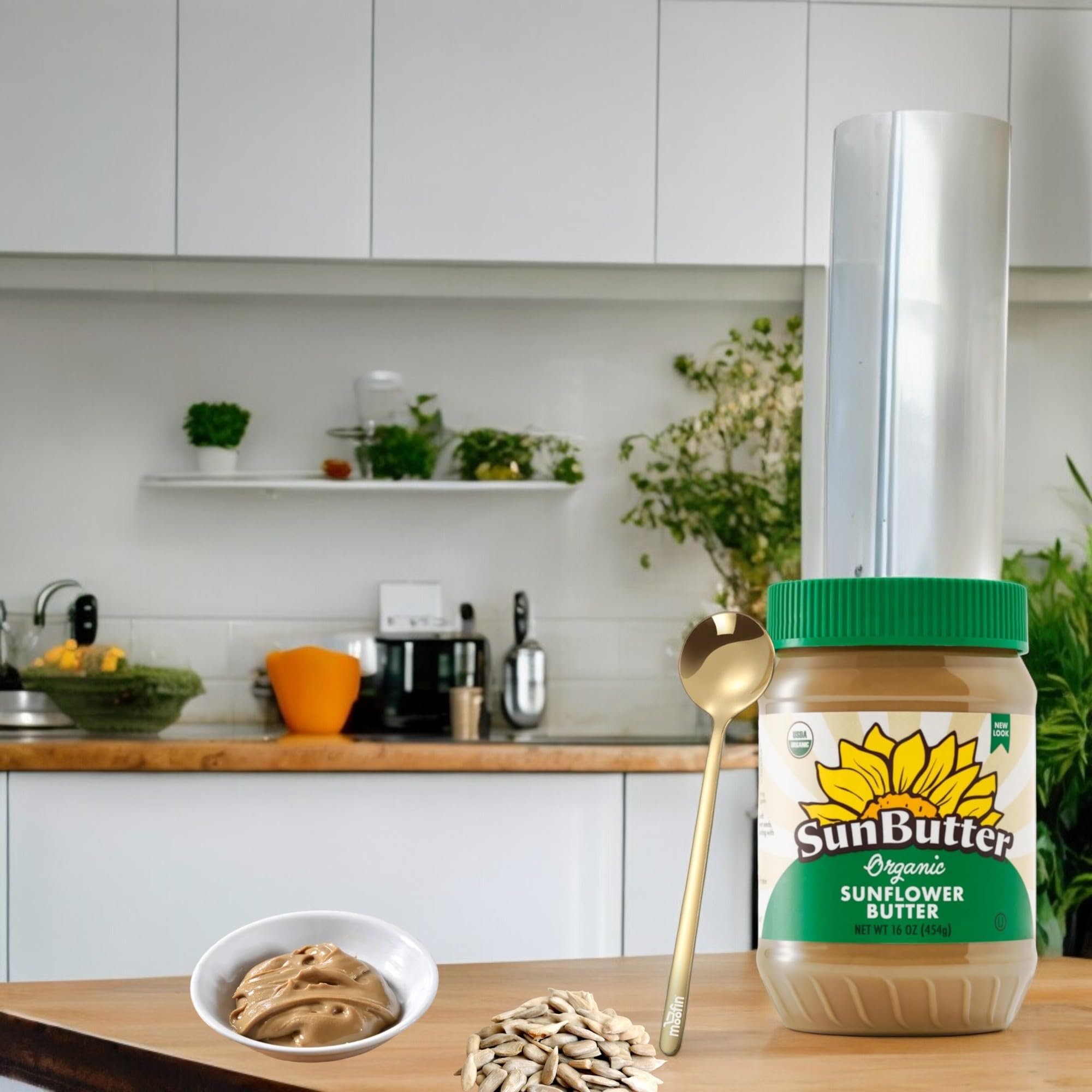 Organic Sunflower Butter 16oz - Roasted Seed Spread for Sandwiches, Baking & Snacks