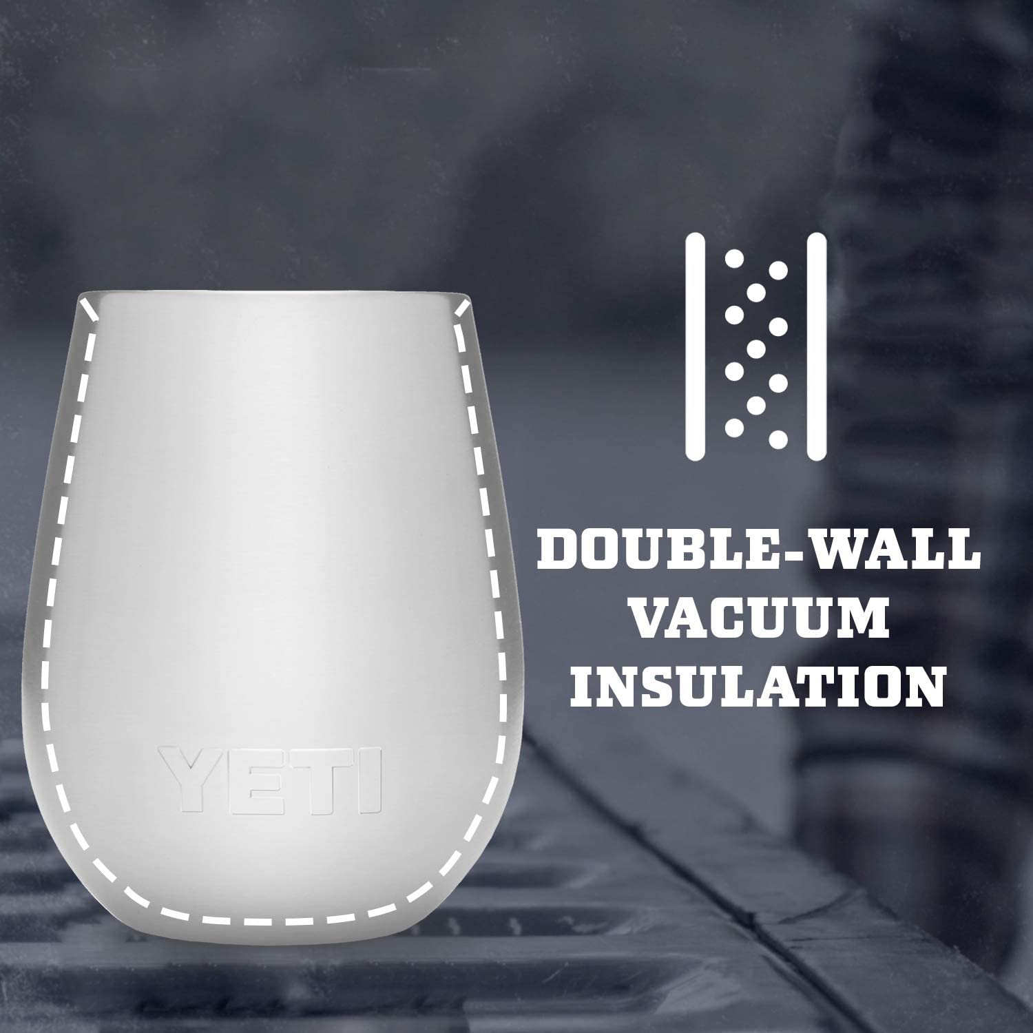 YETI Rambler 10 oz Stainless Steel Wine Tumbler with MagSlider Lid - Vacuum Insulated, Leakproof & Sweatproof - Perfect for Outdoor Picnics, Camping & Wine Tasting Parties