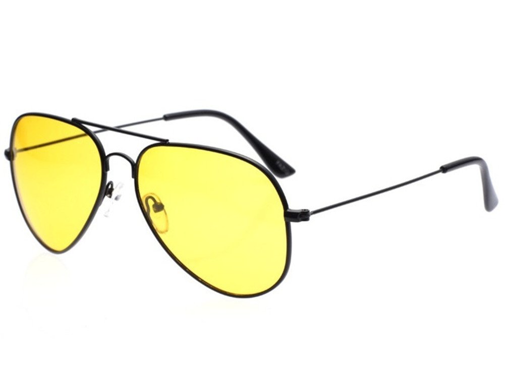 Baselay Polarized Night Driving Glasses for Men - Anti-Glare HD Vision Sunglasses for Safe Night Driving & Low Light Conditions