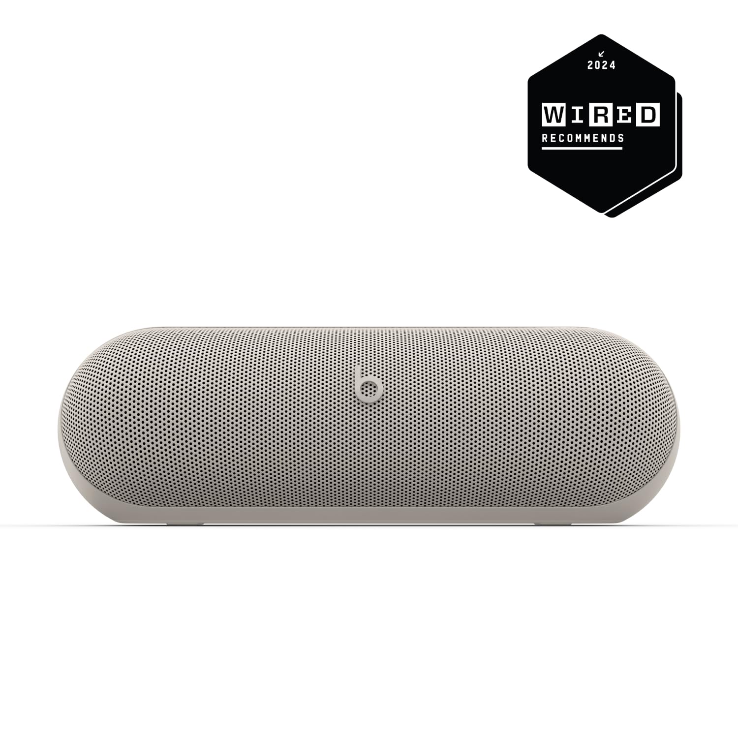 Beats Pill x Kim Kardashian Wireless Bluetooth Speaker with 24H Playtime | IP67 Waterproof Portable Speaker | USB-C Charging for Apple & Android | Built-in Mic | Light Gray - Perfect for Pool Parties, Beach Outings & Outdoor Adventures