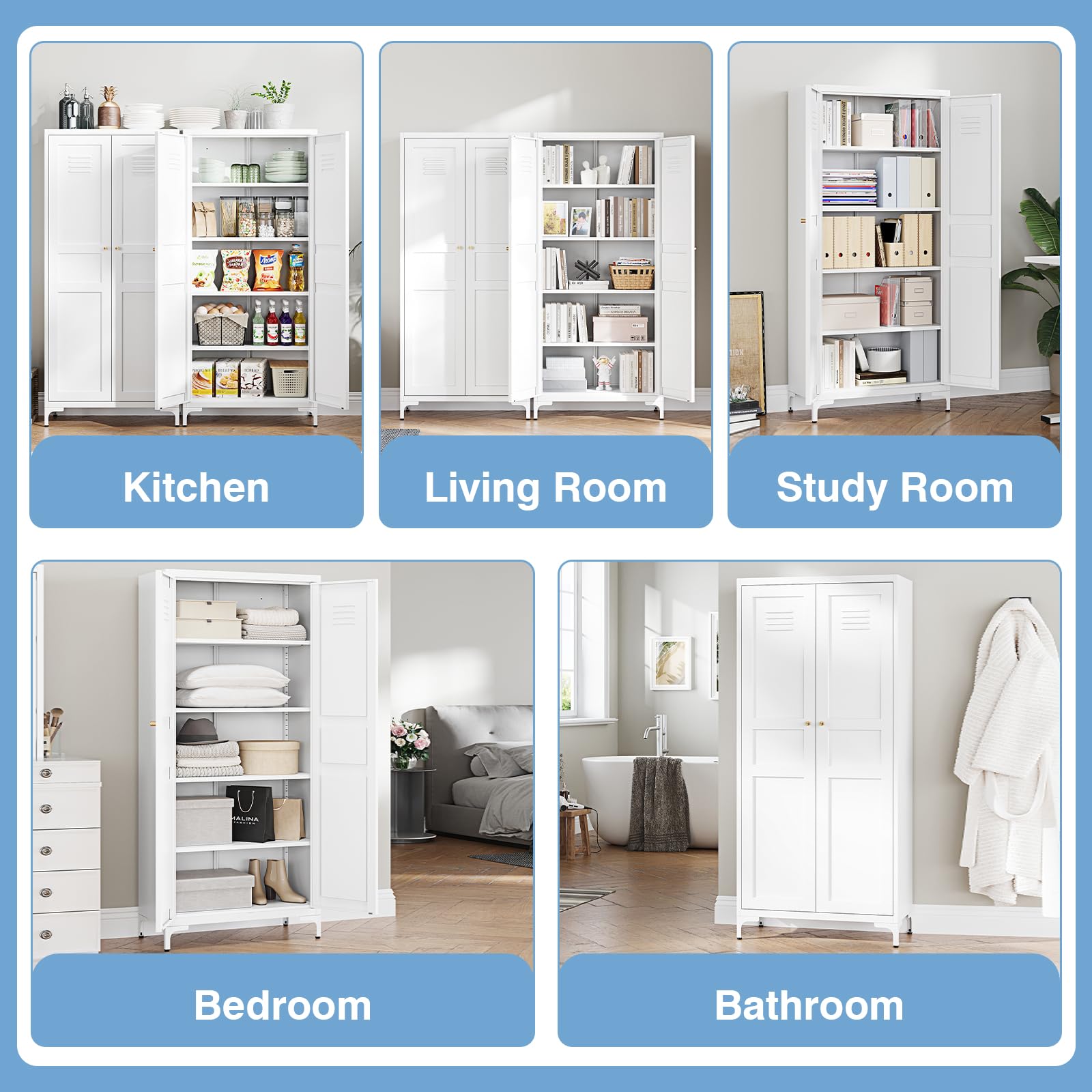White Pantry Cabinet 61
