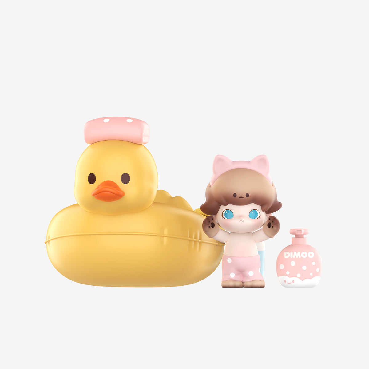 Dimoo Cat Paradise Series Collectible Figure - Cute Cat-Themed Prop for Home Decor, Shelf Display & Anime Collections