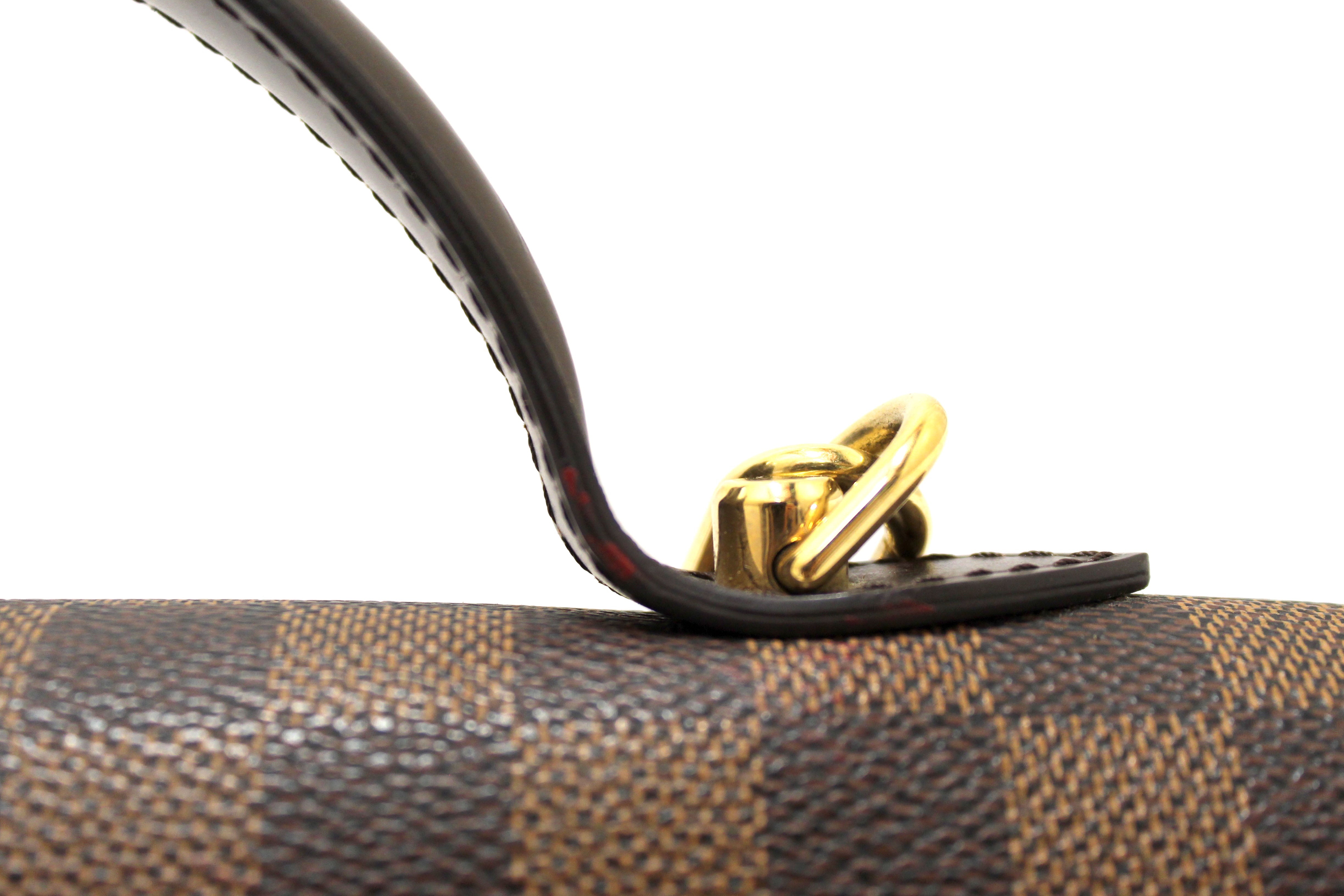 Authentic Louis Vuitton Damier Ebene Bergamo MM Shoulder Bag for Women | Luxury Designer Handbag | Perfect for Work, Travel & Everyday Use