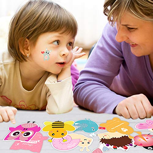32 Pack Kids Valentine's Day Cards with Animal Bookmarks, Temporary Tattoos & Envelopes - Classroom Exchange Gifts for School Parties | Perfect for Valentine's Day Celebrations, Classroom Activities and Kids' Gift Exchanges