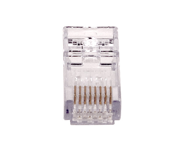CAT5E/6 ezEX38 RJ45 Connector with Loadbar - PoE+ Compatible, OD Under 7.36mm - Ideal for Network Installations, Data Centers & High-Speed Ethernet Connections