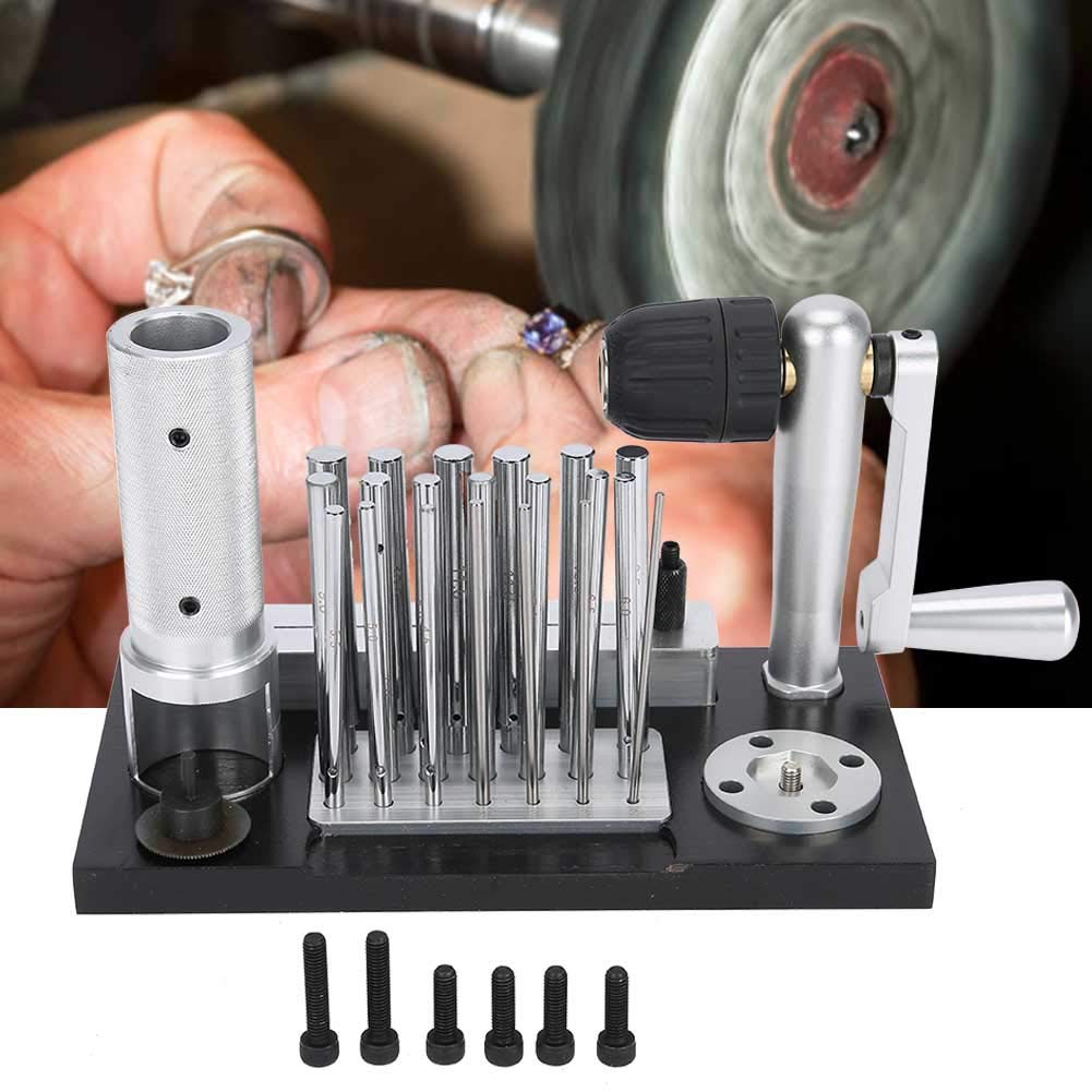 Professional Stainless Steel Jump Ring Maker Machine - Manual Jewelry Tool with 20 Mandrel Accessories for Jewelry Making, DIY Crafts, and Wire Wrapping Projects