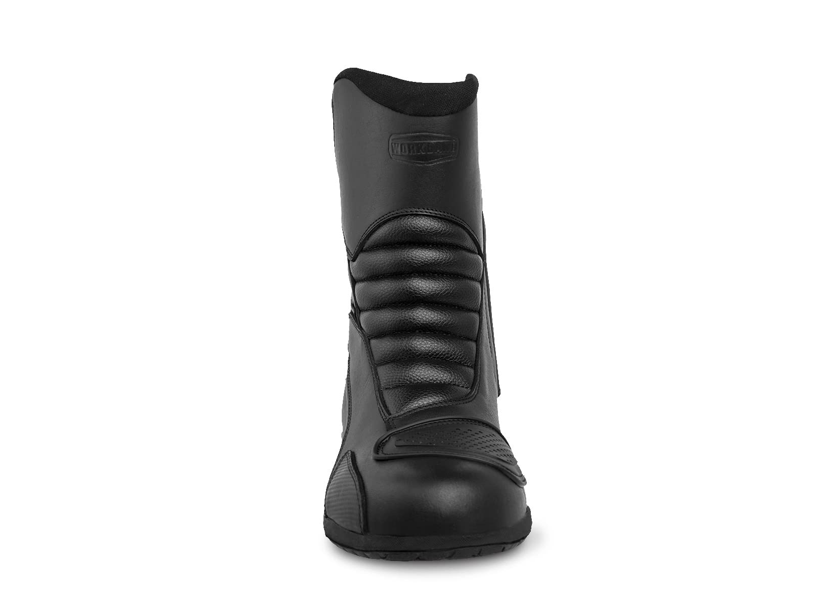 WORKLAND Men's Motorcycle Boots 80006 - Leather Riding Boots with Protective Features, Slip-Resistant Rubber Sole & Reflective Design for Safety | Perfect for Long-Distance Riding & Urban Commuting