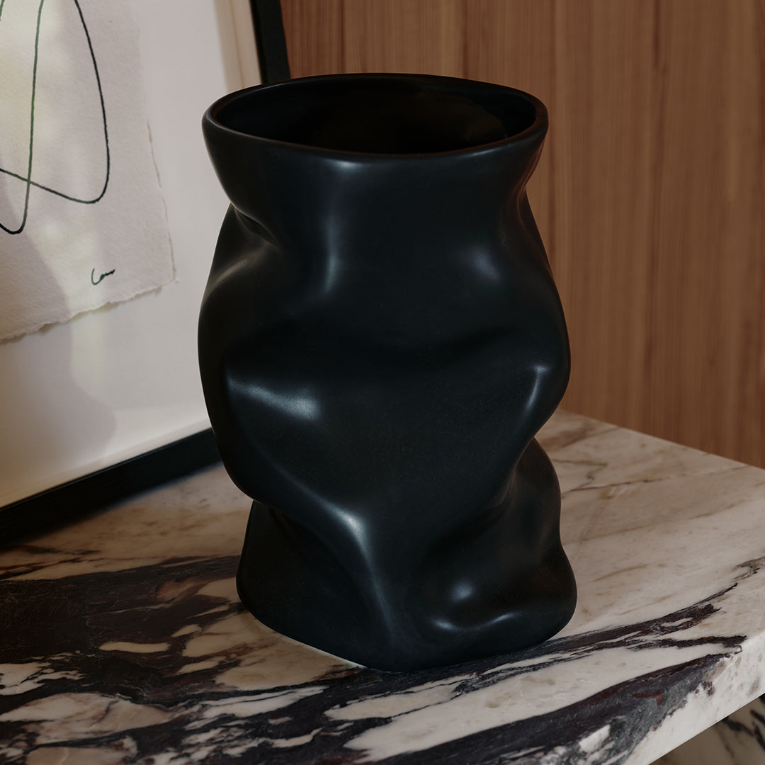 Sofia Tufvasson Collapse Vase - Elegant Foldable Glass Vase for Home Decor, Wedding Centerpieces & Floral Arrangements