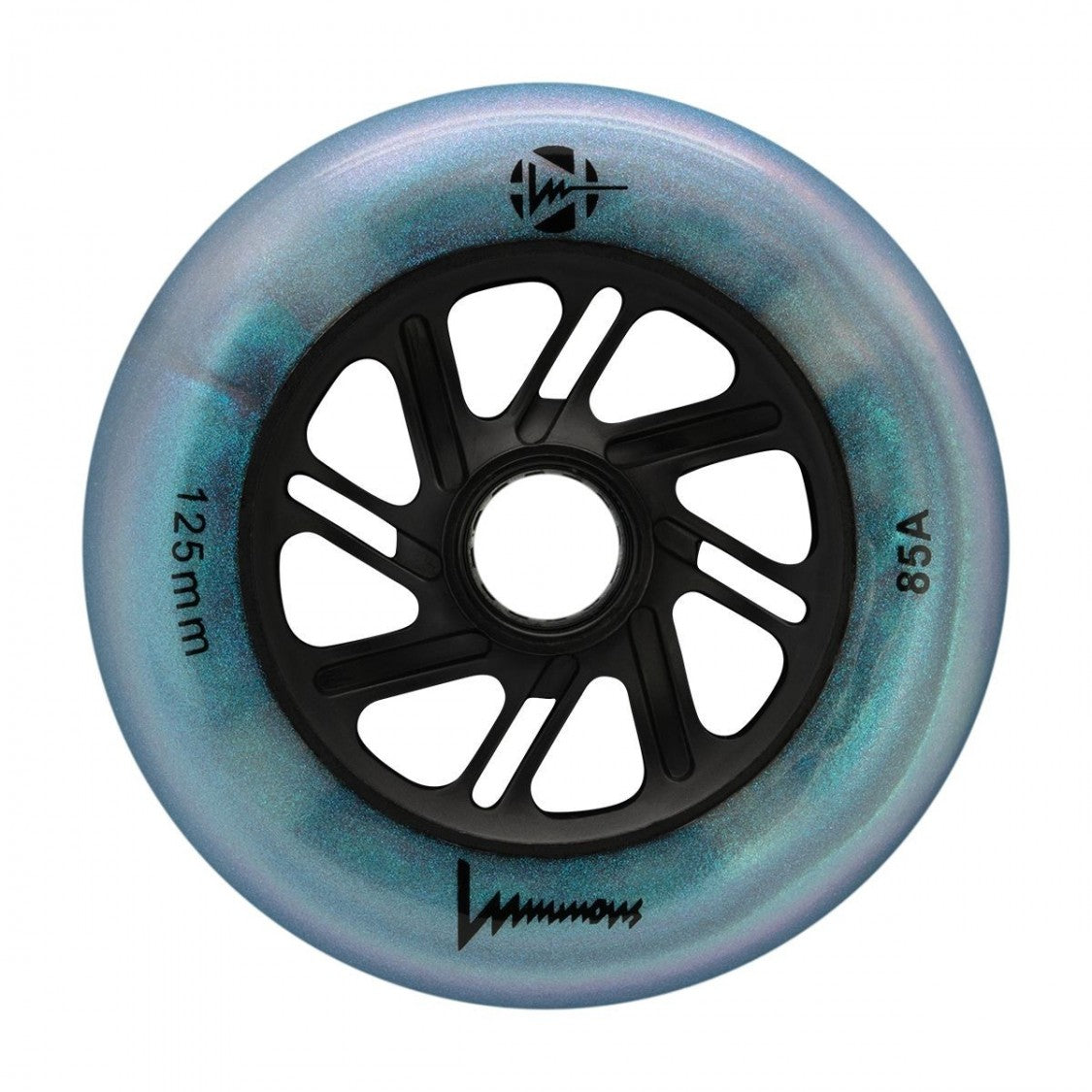 Luminous LED Inline Wheels 125mm 85a - Glow in The Dark Skate Wheels for Roller Skates & Rollerblades - Perfect for Night Skating, Rink Parties, and Outdoor Adventures