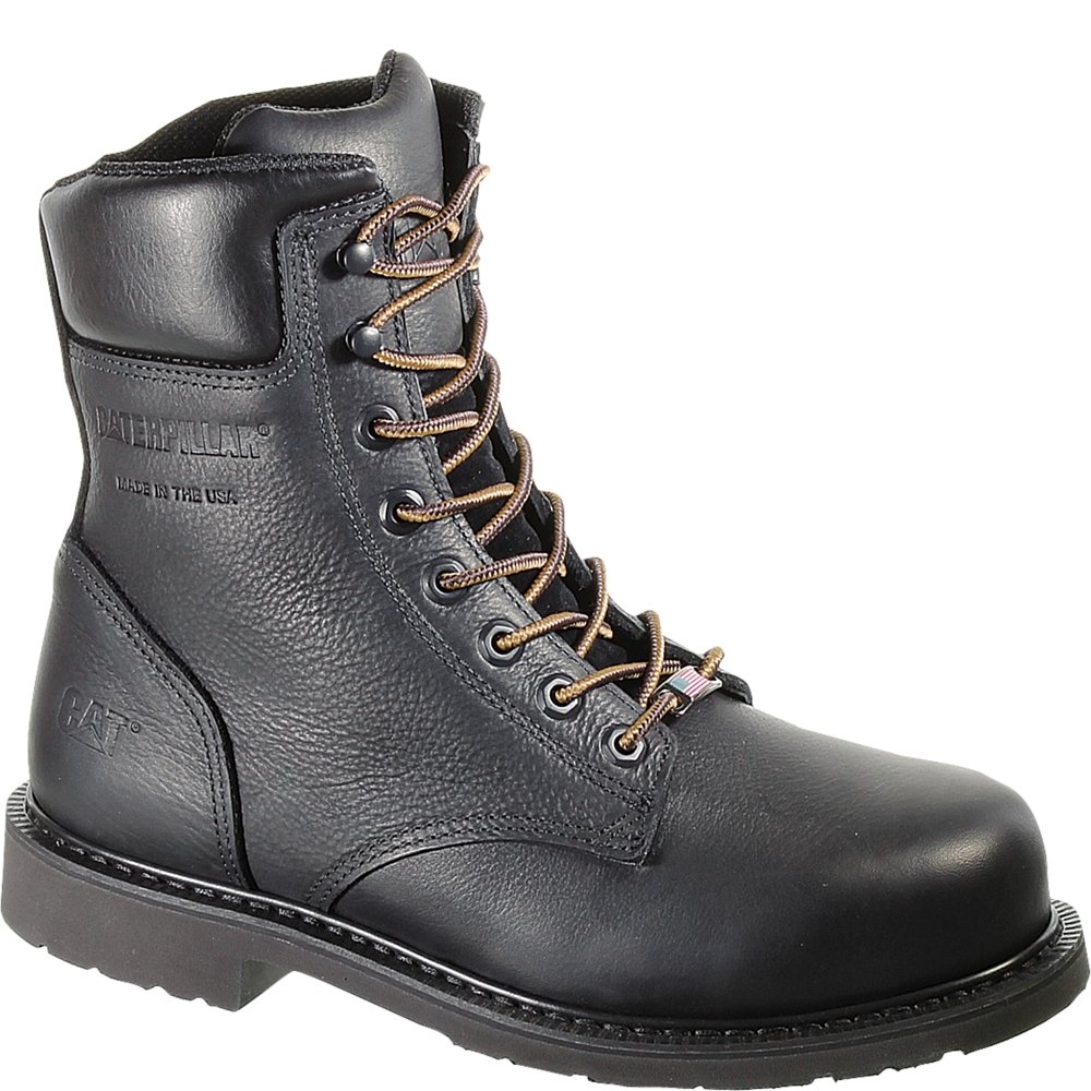 CAT Liberty ST Work Boots for Men - Black Made in USA - Size 13.0 Medium - Durable Safety Footwear for Construction & Outdoor Work