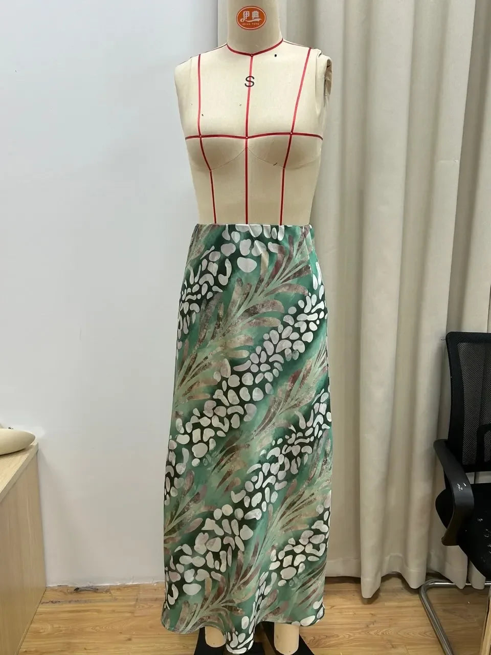 Stylish Women's Printed Shirt & High Waist Skirt 2-Piece Set - Summer Fashion Outfit with Lapel Sleeves for Casual Wear, Office, and Street Style