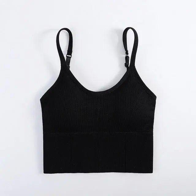 Arabella Stretchy Seamless Padded Sports Bra for Women - High Support Workout, Yoga, Running & Gym - Comfortable Breathable Activewear Top