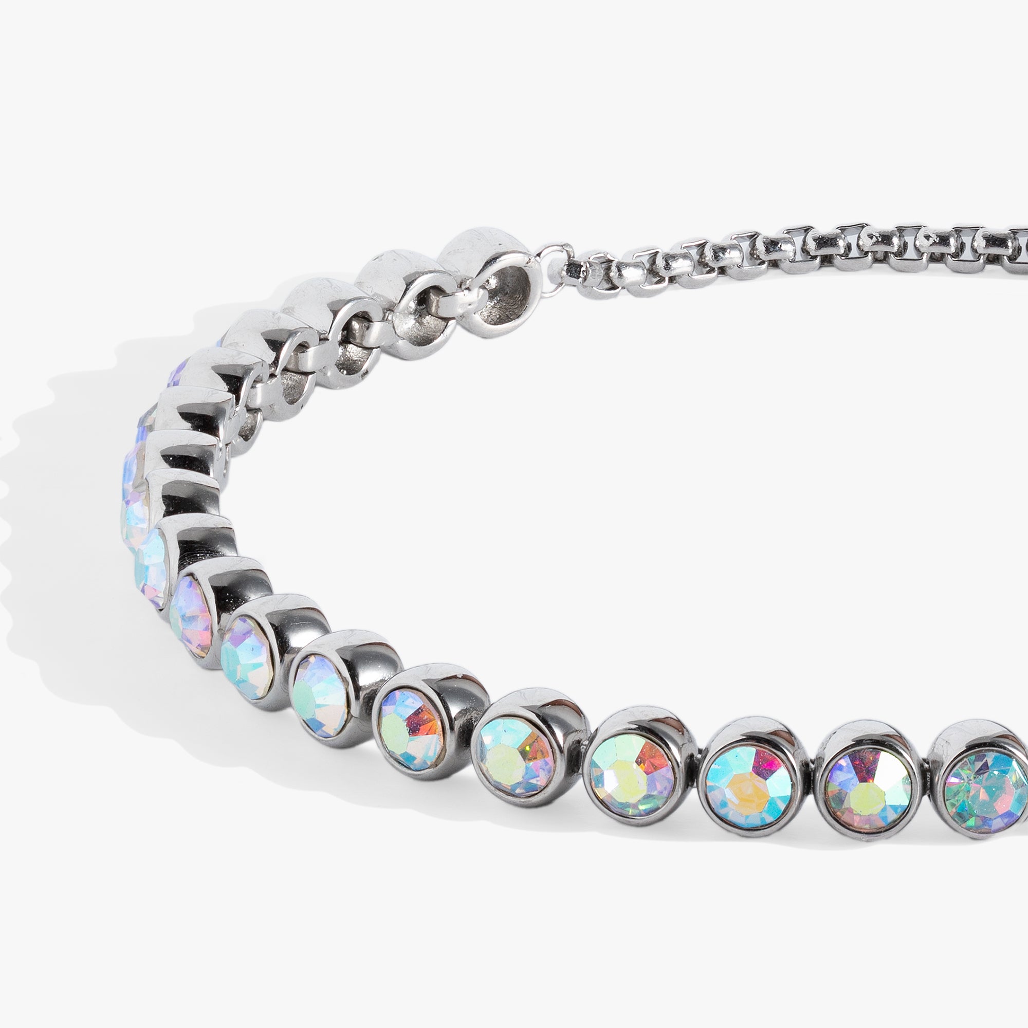 Elegant Bolo Crystal Tennis Bracelet for Women - Sparkling Cubic Zirconia & Sterling Silver - Perfect for Weddings, Parties & Everyday Wear