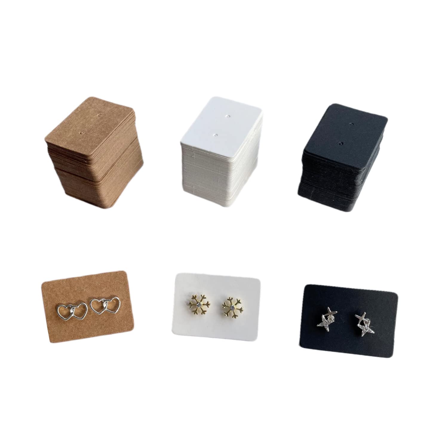 300 Pcs Multicolor Earring Display Cards - 1