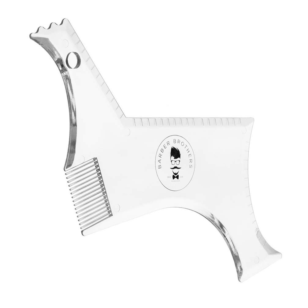 **Healifty 2-Pack Beard Styling Kit - Precision Beard Shaper, Mustache Comb & Razor Tool for Men - Perfect for Trimming, Shaping & Grooming - Ideal for Home & Barber Use**