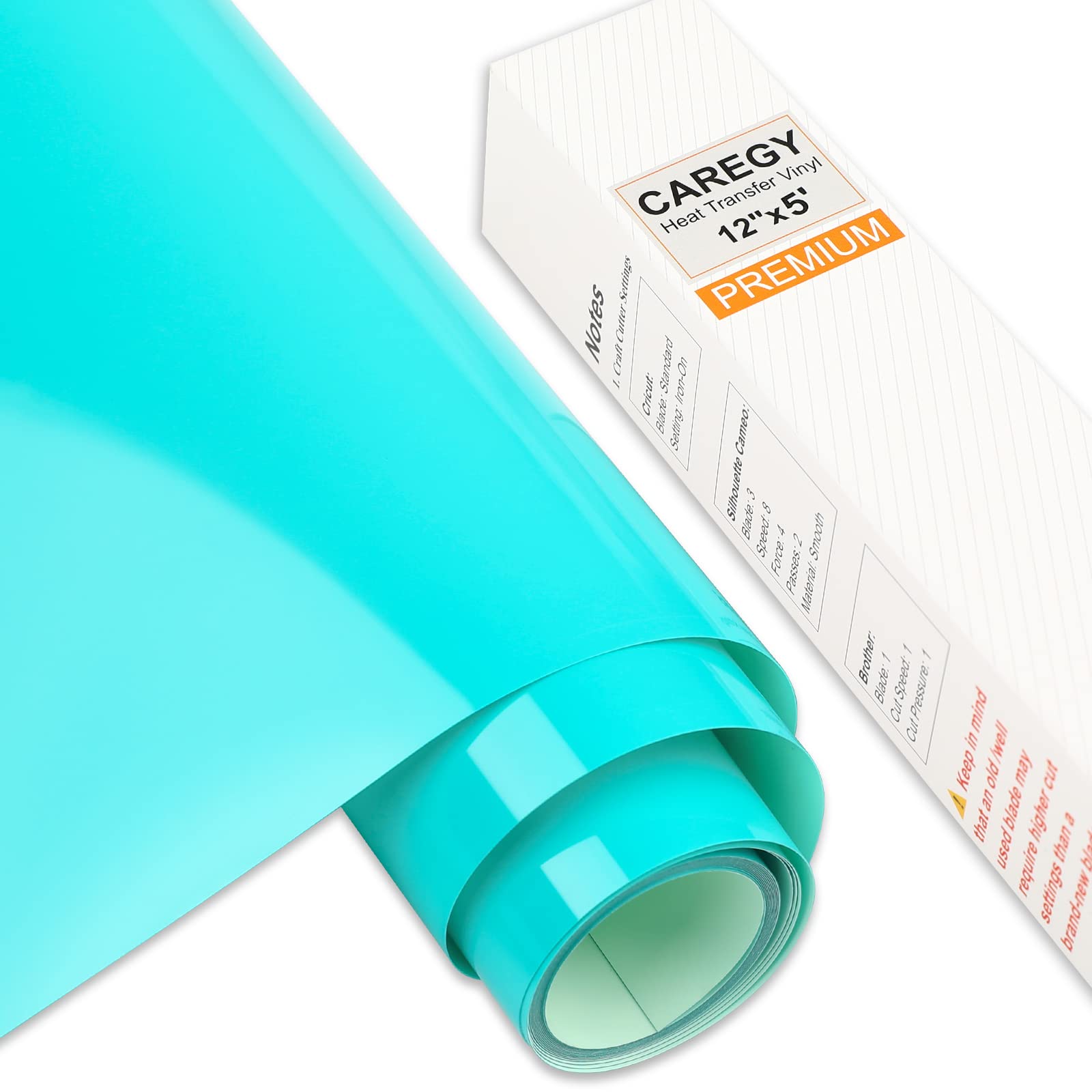 CAREGY Iron on Heat Transfer Vinyl Roll HTV - 12