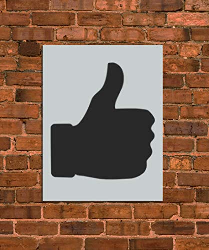 Thumbs Up Hand Stencil Template - Reusable DIY Craft Stencil for Painting, Wood Signs & Home Decor - Perfect for Wall Art, T-Shirts & DIY Projects - INNOVO Stencils