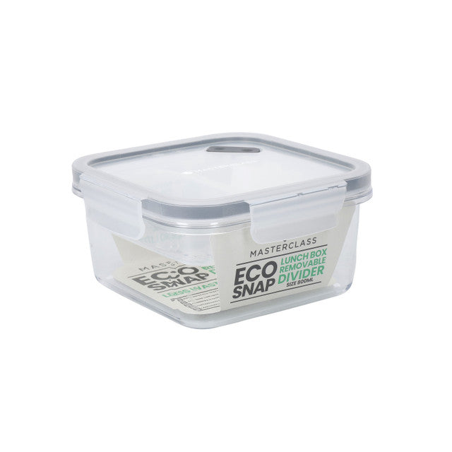 Eco-Friendly BPA-Free Snap Divided Lunch Box 800ml - Perfect for School, Office & Picnics - Leak-Proof & Durable Food Container
