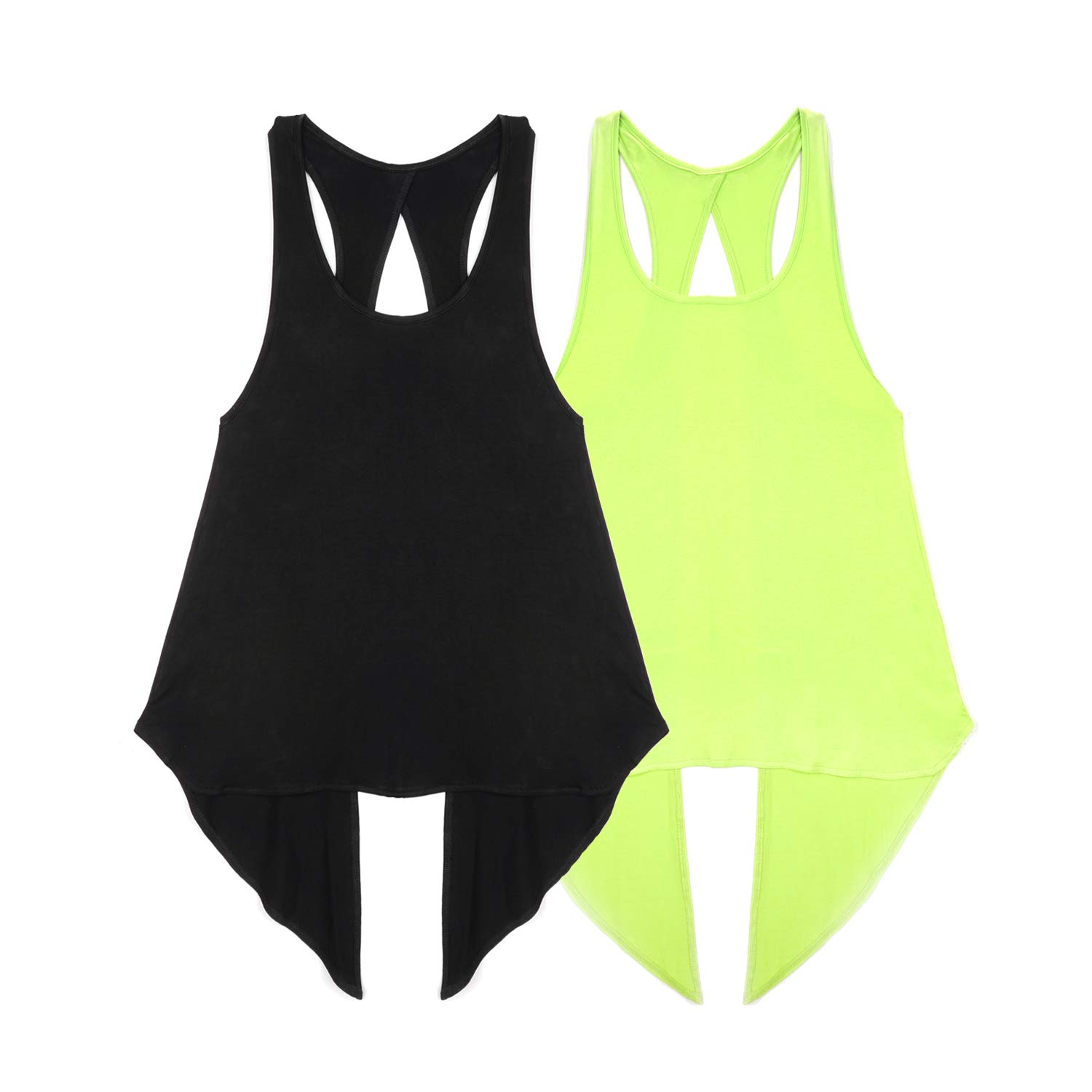 LIERKISS Women's Open Back Yoga Tank Top - Breathable Cotton Workout Shirt for Yoga, Gym & Running - Comfortable Athletic Tops for Women Fitness & Casual Wear