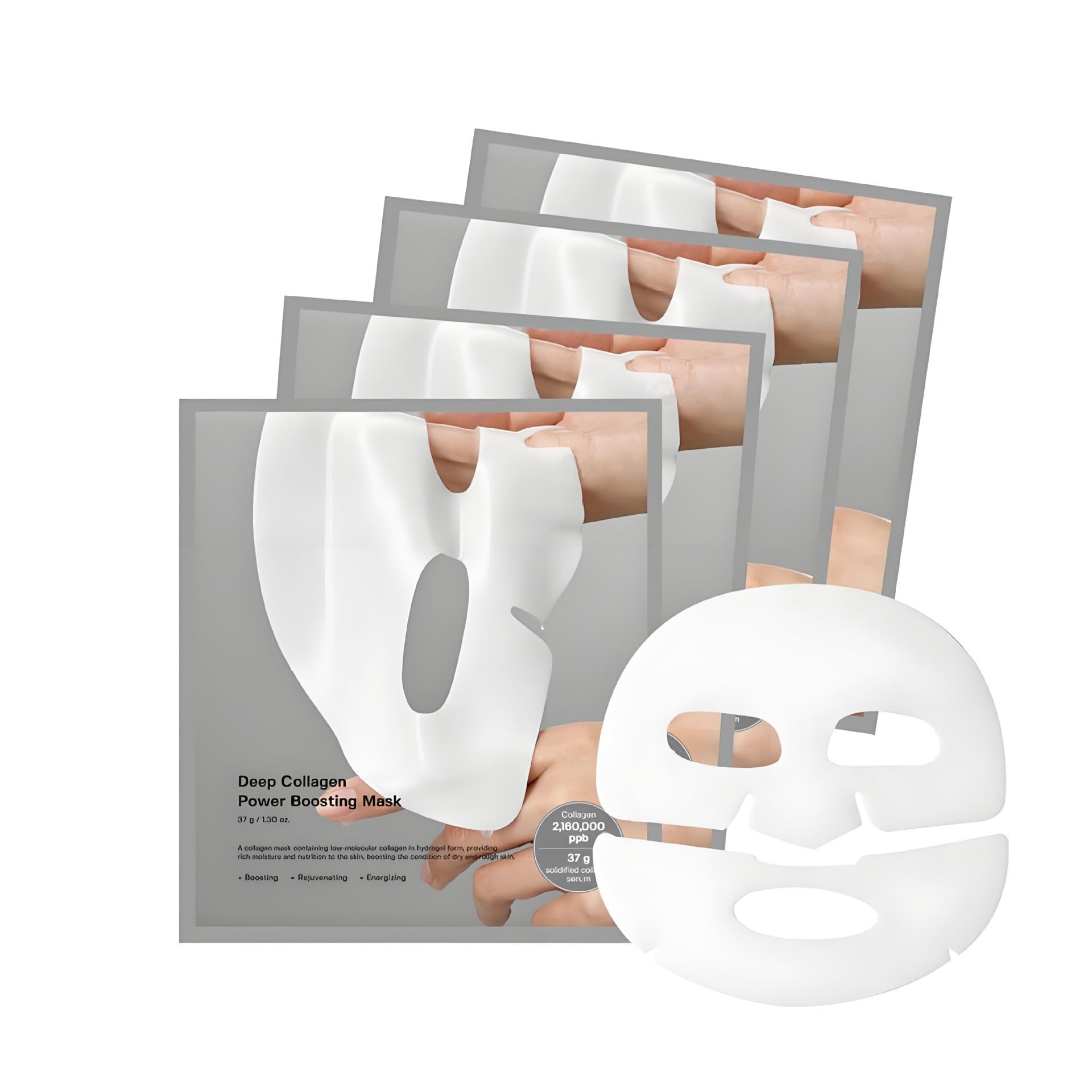 Bio-Collagen Face Mask - Deep Hydrating Overnight Face Mask for Women | Korean Skincare Treatment with Firming & Moisturizing Benefits | 5 Pack (34g Each) | Perfect for Nighttime Routine, Dry Skin Care & Anti-Aging Regimen
