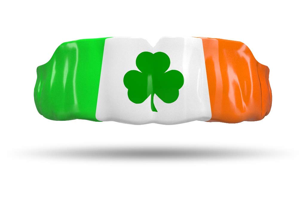 Impact Mouthguard for Boxing, MMA, Muay Thai - Custom-Fit Sports Mouth Guard for Youth & Adults - Professional Protection for Training & Competition (Shamrock Design)