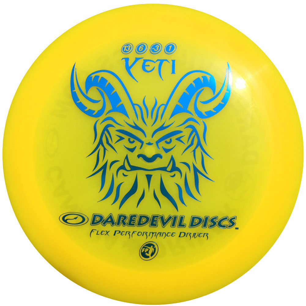 Daredevil Disc Golf Yeti (FP) Distance Driver - Professional Frisbee Golf Disc for Long Throws - Perfect for Tournaments & Outdoor Sports