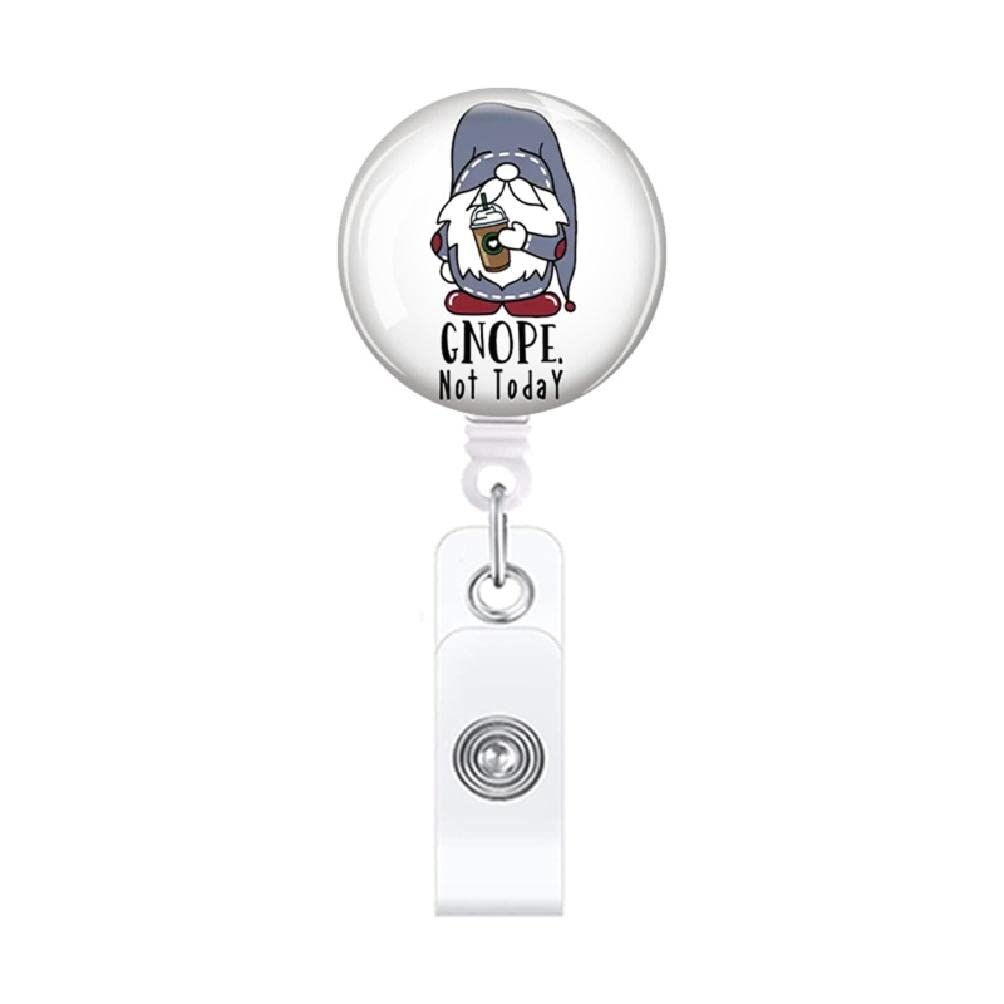 Retractable ID Badge Holder with Alligator Clip & 360° Spinning Reel - Durable Hard Plastic Name Tag Holder for Nurses, Doctors, Teachers & Kids - Perfect for Hospitals, Schools & Office Security (Includes Lanyard)